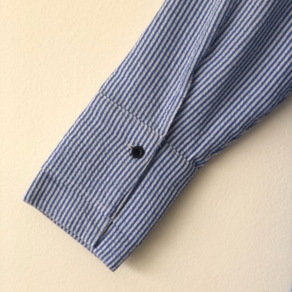 TOPSHOP Striped Buttons Down Shirt Size 2 - Picture 7 of 7